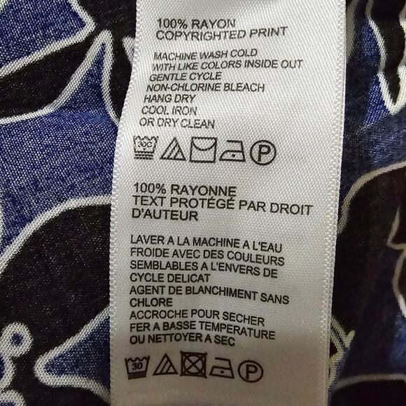 Tommy Bahama Hawaiian Tropical Floral Oversized Shirt Size XS - Picture 5 of 6